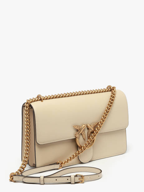 Cross Body Tas Love Bag Icon Leder Pinko Beige love bag icon A0F1 ander zicht 2